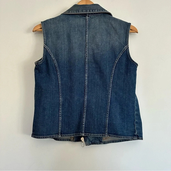 PAIGE Denim Zip Up Vest Size: Small - Picture 2 of 5